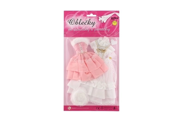 Puppenbekleidung mit Zubehör - 2 Stück