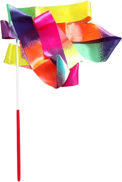 Bunte Gymnastikband für Tanz und Übung 205 x 5 cm