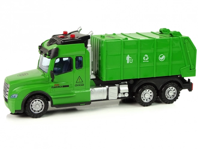 Ferngesteuerter Müllwagen mit Lichtern und Geräuschen