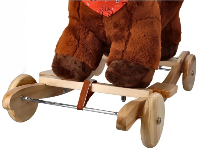 Schaukelpferd mit Sitz und Rädern