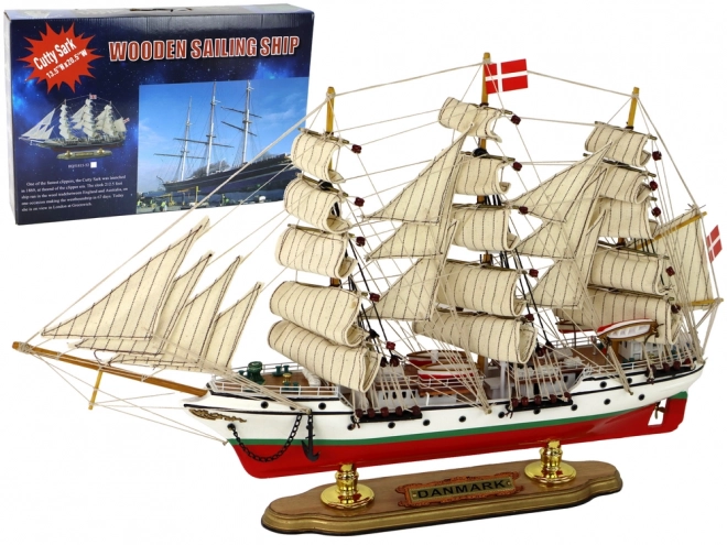 Klassisches dänisches Segelschiff Modell