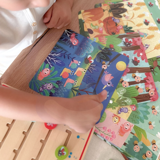 Tooky Toy Holzspiel Lernen der Tierzählung