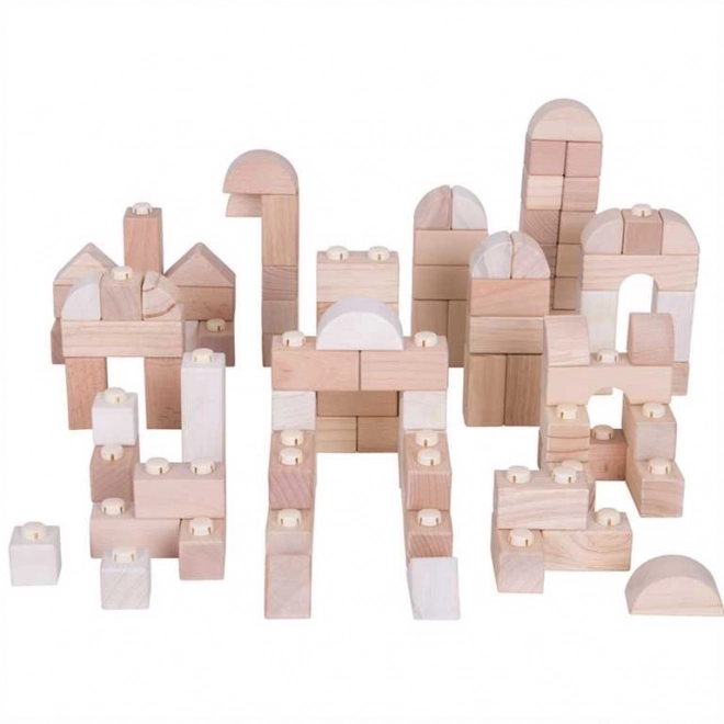 Bigjigs Baby Holzbausteine Natur Set 100 Stück