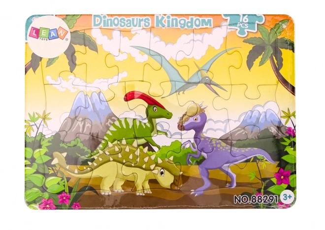 Kinderpuzzle Dinosaurier Farbig 16 Teile