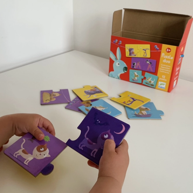 DJECO Duo Puzzle Gegensätze
