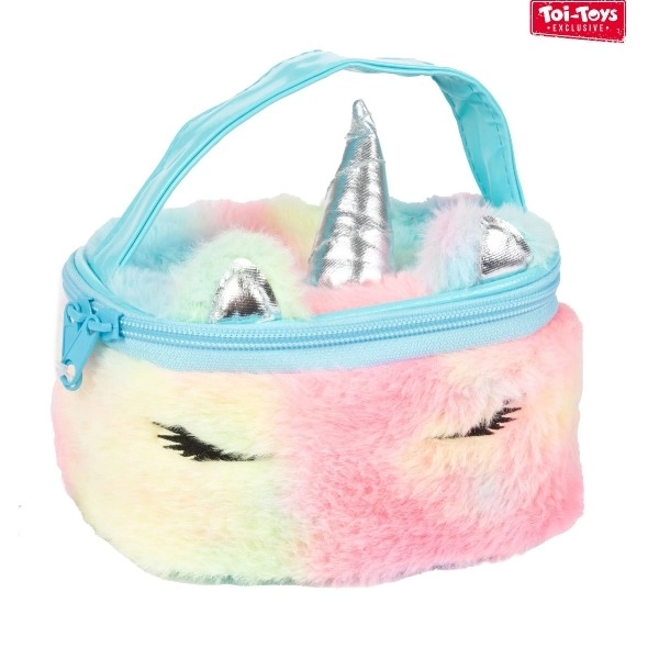 Plüsch Kosmetiktasche Einhorn 16x12 cm