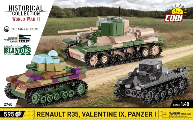 Cobi Bausatz Dreierpack Panzer