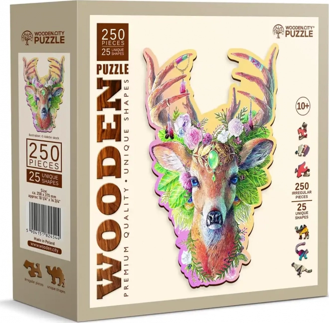 Holzpuzzle Modischer Hirsch 250 Teile von Wooden City