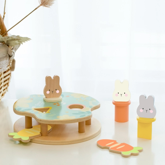 Holzspielzeug Hoppelnde Häschen