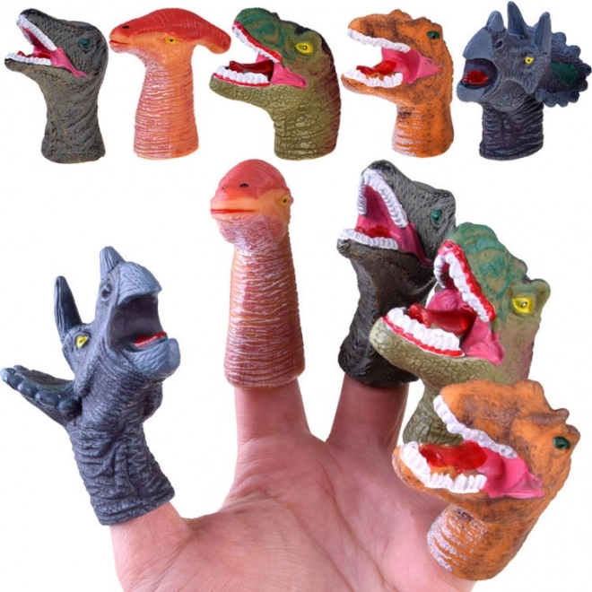 Gummi Dinosauri Fingerpuppen Set