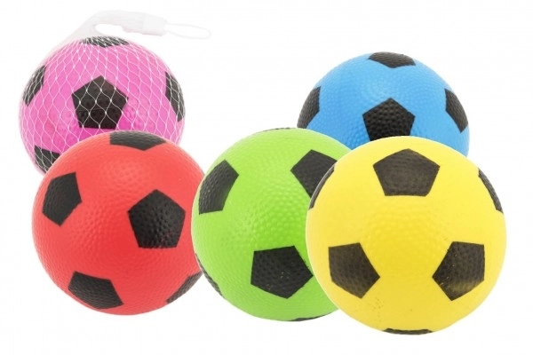 Fußball Gummiball 12 cm, verschiedene Farben