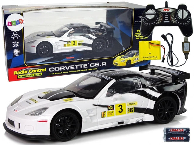 Rennwagen R/C Corvette C6.R Weiß