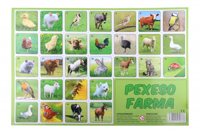 Pexeso Farmtiere Spiel