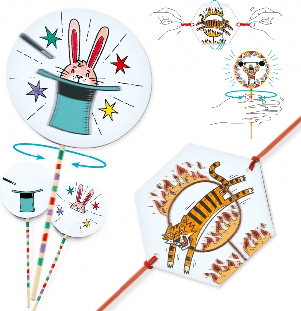 DJeco DIY Thaumatrop Zirkus