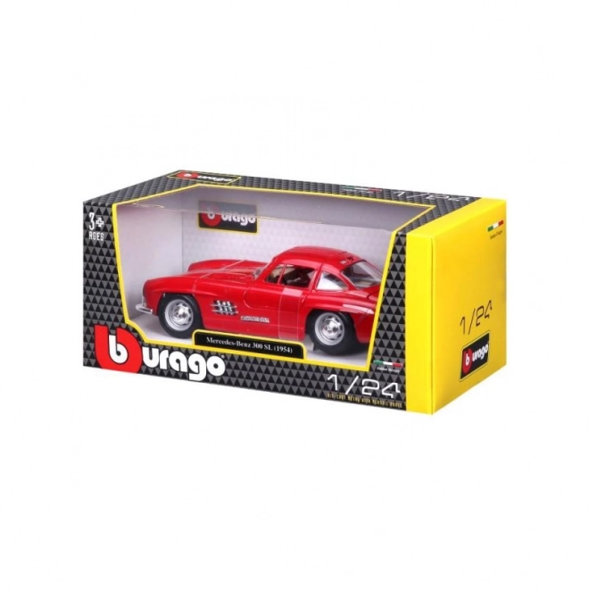 Mercedes Benz 300SL Rot Modellauto von Bburago