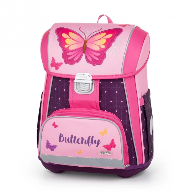 Schulrucksack Premium Schmetterling