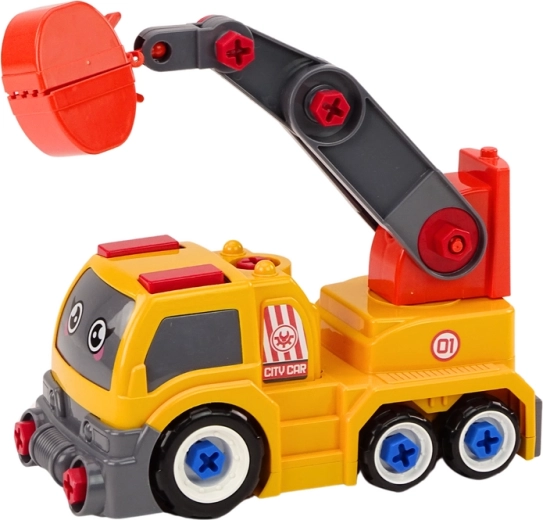 Beweglicher Kran mit Greifer/Schaufel