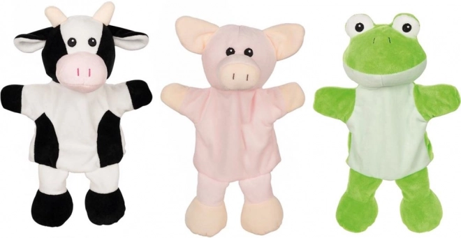 Handpuppe mit Beinen - Kuh, Schweinchen, Frosch