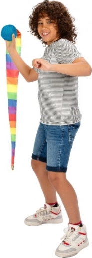 Regenbogenschwanz aus Stoff