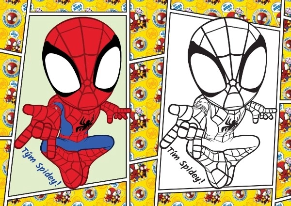 Malbuch Spidey A5 15x21cm