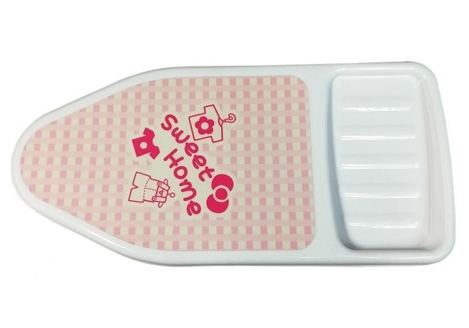 Rosa Bügelset mit Bügelbrett und Kleiderbügel