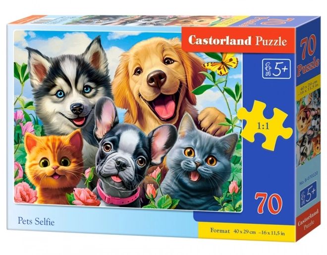 Puzzle 70 Teile Tier-Selfie
