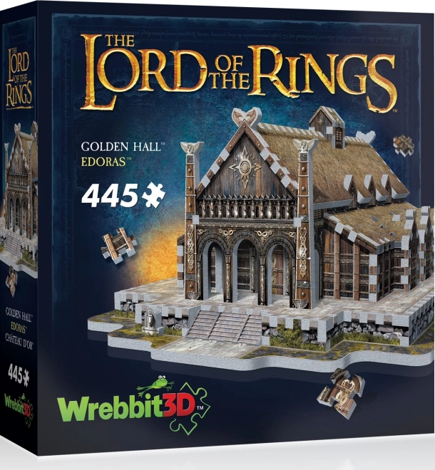 3D-Puzzle Goldene Halle von Edoras aus Der Herr der Ringe 445 Teile