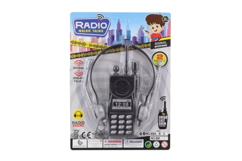 Polizei Walkie-Talkie mit Kopfhörern