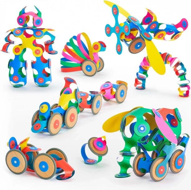 Magnetische Clixo Fahrzeugbau-Set
