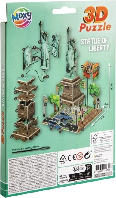 Grafix 3D-Puzzle Freiheitsstatue 27 Teile