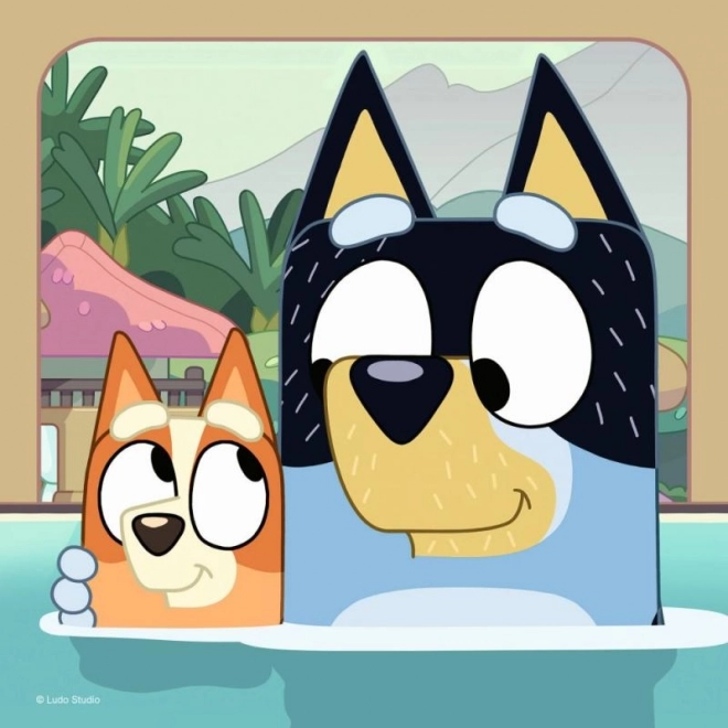 Puzzle Bluey 3x49 Teile