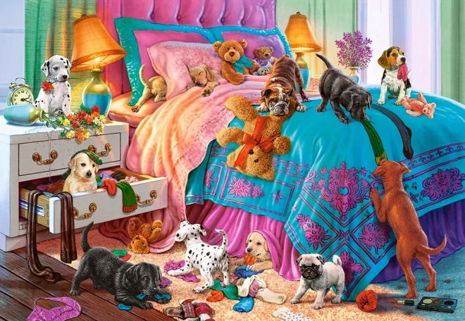 Puzzle 1000 Teile - Unartige Welpen