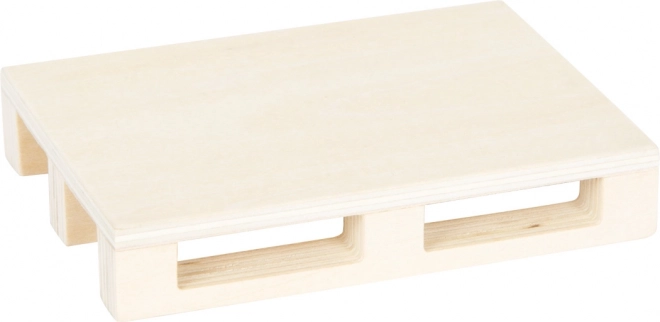 small foot Holz-Gabelstapler mit Palette