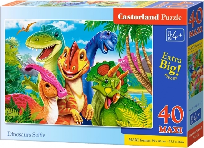 Dinosauier-Selfie Maxi Bodenpuzzle