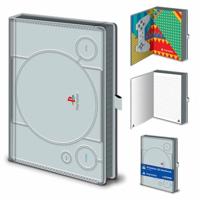 Premium Notizblock A5 mit PLAYSTATION PS1 Design