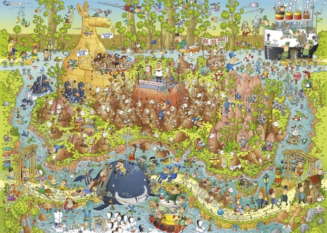 Puzzle HEYE Verrückter ZOO: Australische Ausstellung 1000 Teile
