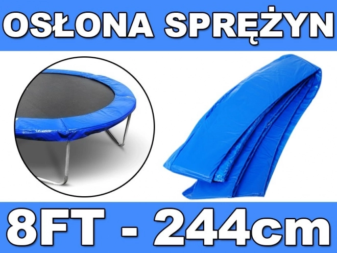 Schutzkragen für Trampolin Federn 244cm Blau