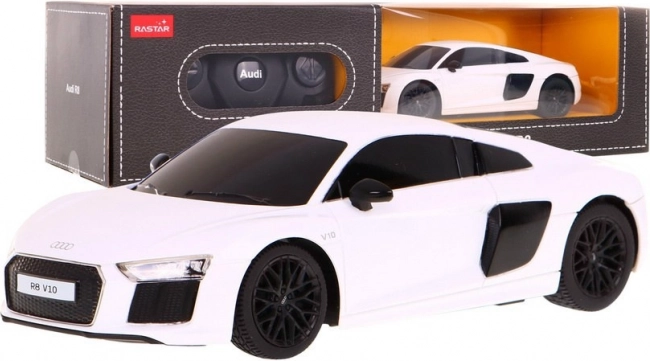 Audi R8 weiß RASTAR 1:24 Ferngesteuertes Auto + 2,4 GHz Fernsteuerung