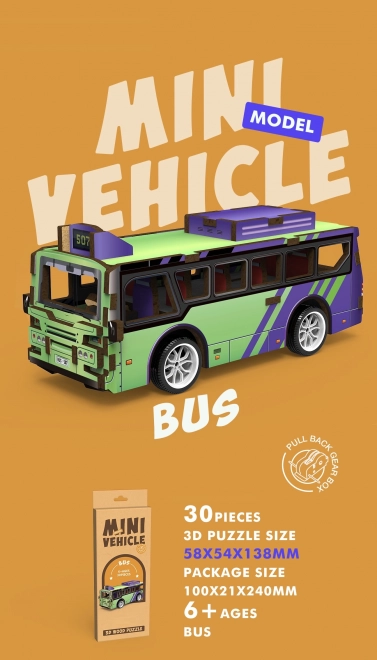 3D Holzpuzzle - Bus