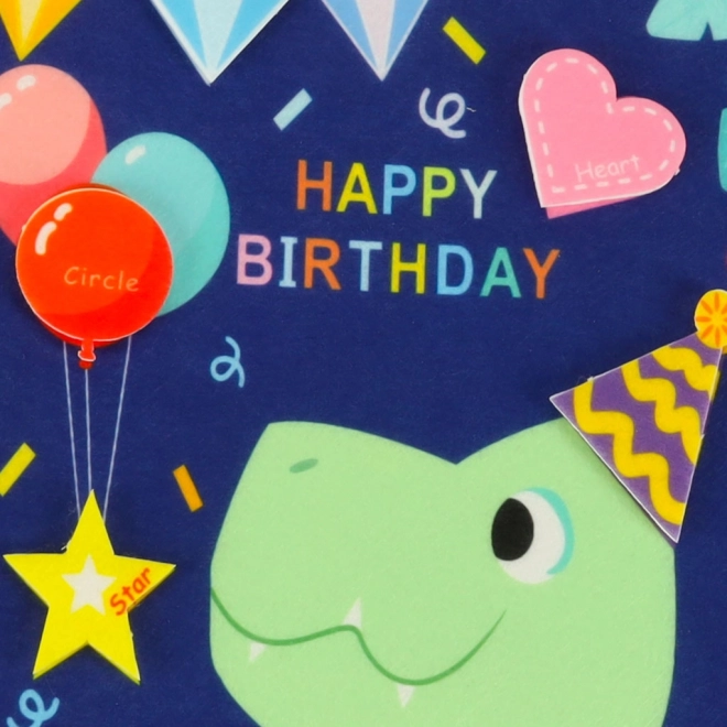 Montessori-sensorische Aktivitätstafel mit Dinosaurier-Motiv Blau
