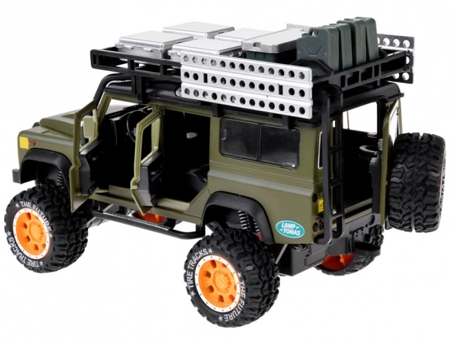 Metall-Geländewagen mit Sound und LED-Lichtern