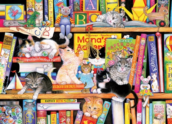 COBBLE HILL Familienpuzzle – Zeit der Katzengeschichten, 350 Teile
