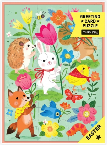 Mudpuppy-Puzzle mit Ostergruß