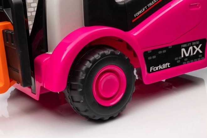 Pink Gabelstapler mit Akku