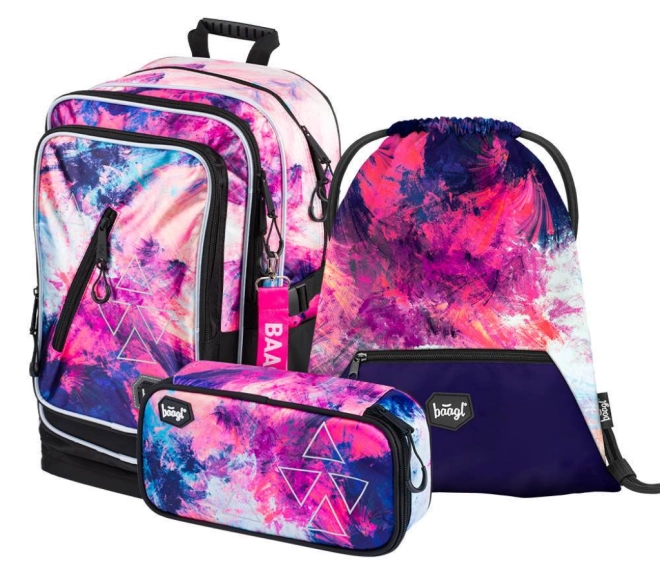 Komplettes Set: Rucksack, Mäppchen und Beutel