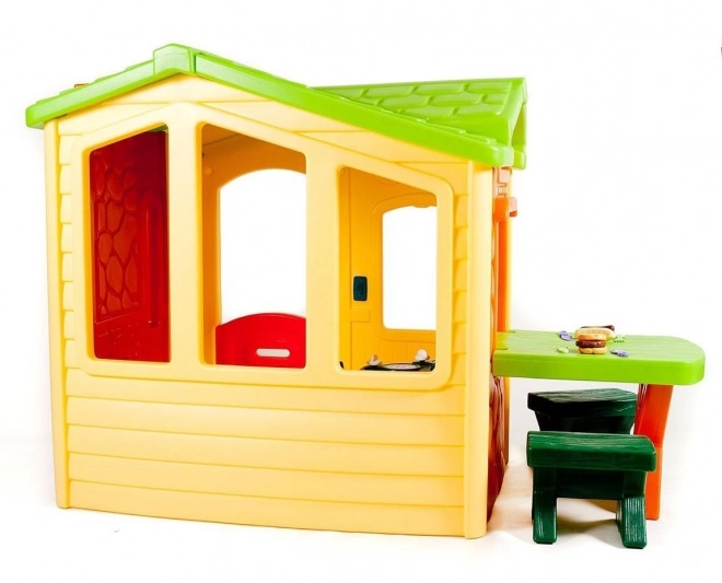 Little Tikes Haus mit Picknick-Patio und magischer Klingel - Natur