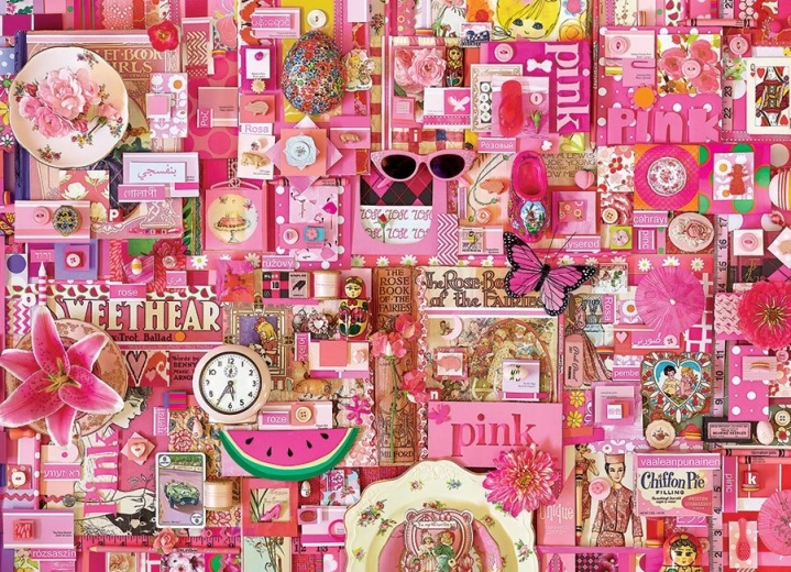 Puzzle mit rosa Motiv COBBLE HILL 1000 Teile