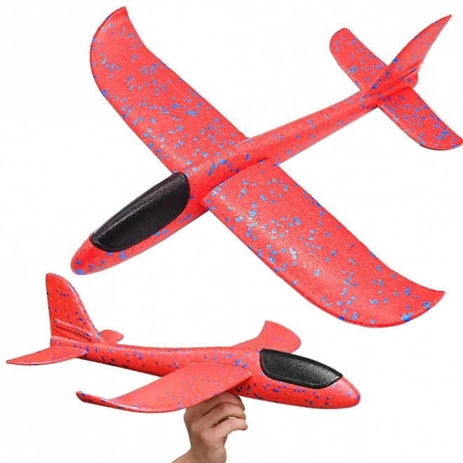 Großer roter Styroporflugzeug-Gleiter 47 cm