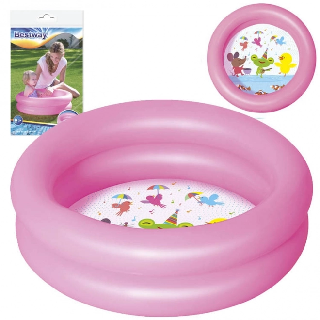 Bestway Kinder aufblasbares lila zweireihiges Planschbecken