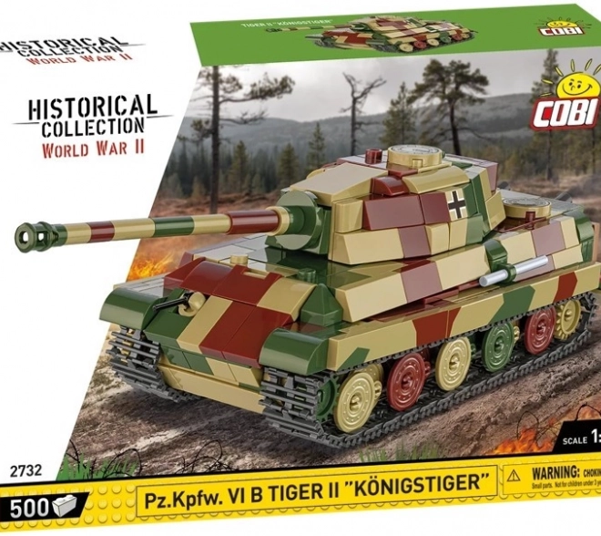 Modell des Panzers Tiger II Königstiger aus Kunststoffsteinen